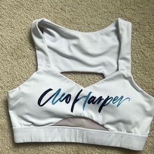 Cleoharper S logo’d Vashti sports bra